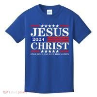 Jesus Christ 2024 Only Jesus Can Save This Nation Premium Kids T-Shirt thumb 0
