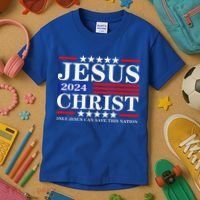 Jesus Christ 2024 Only Jesus Can Save This Nation Premium Kids T-Shirt thumb 3
