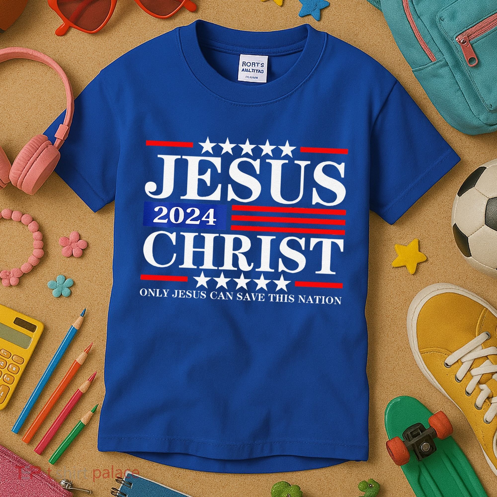 Jesus Christ 2024 Only Jesus Can Save This Nation Premium Kids T-Shirt