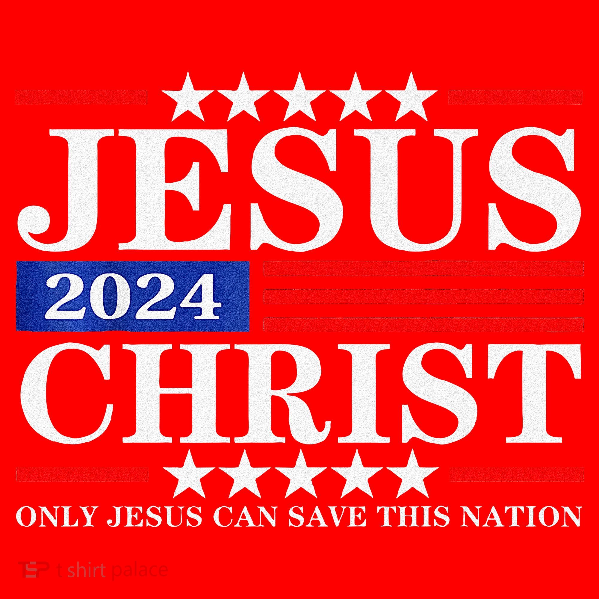 Jesus Christ 2024 Only Jesus Can Save This Nation Premium Santa Hat