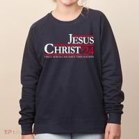 Jesus Christ 24 Only Jesus Can Save This Nation Women's Sweatshirt thumb 0
