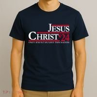 Jesus Christ 24 Only Jesus Can Save This Nation T-Shirt thumb 3