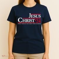 Jesus Christ 24 Only Jesus Can Save This Nation T-Shirt thumb 4