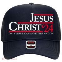 Jesus Christ 24 Only Jesus Can Save This Nation Hat thumb 0