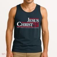 Jesus Christ 24 Only Jesus Can Save This Nation Tank Top thumb 3
