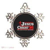 Jesus Christ 2026 Only Jesus Can Save This Nation Ornament thumb 0