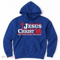 Jesus Christ 2026 Only Jesus Can Save This Nation Hoodie thumb 0