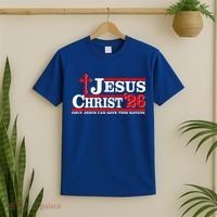 Jesus Christ 2026 Only Jesus Can Save This Nation T-Shirt thumb 2