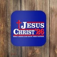 Jesus Christ 2026 Only Jesus Can Save This Nation Coaster thumb 0