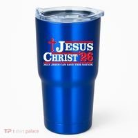 Jesus Christ 2026 Only Jesus Can Save This Nation Tumbler thumb 0