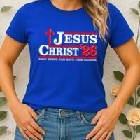 Jesus Christ 2026 Only Jesus Can Save This Nation Women's T-Shirt thumb 2