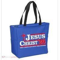 Jesus Christ 2026 Only Jesus Can Save This Nation Tote Bag thumb 2
