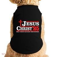 Jesus Christ 2025 Only Jesus Can Save This Nation Christian Catholic Doggie Tank thumb 0