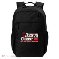 Jesus Christ 2025 Only Jesus Can Save This Nation Christian Catholic Backpack thumb 0