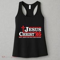 Jesus Christ 2025 Only Jesus Can Save This Nation Christian Catholic Women's Tank Top thumb 3