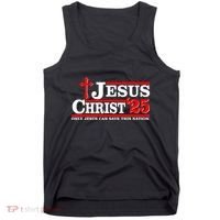 Jesus Christ 2025 Only Jesus Can Save This Nation Christian Catholic Tank Top thumb 0