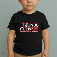 Jesus Christ 2025 Only Jesus Can Save This Nation Christian Catholic Toddler T-Shirt thumb 2
