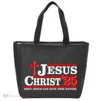 Jesus Christ 2025 Only Jesus Can Save This Nation Christian Catholic Tote Bag thumb 0