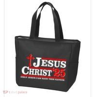 Jesus Christ 2025 Only Jesus Can Save This Nation Christian Catholic Tote Bag thumb 3