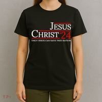 Jesus Christ 2024 Only Jesus Can Save This Nation T-Shirt thumb 4