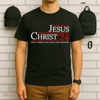Jesus Christ 2024 Only Jesus Can Save This Nation T-Shirt thumb 6