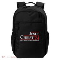 Jesus Christ 2024 Only Jesus Can Save This Nation Backpack thumb 0