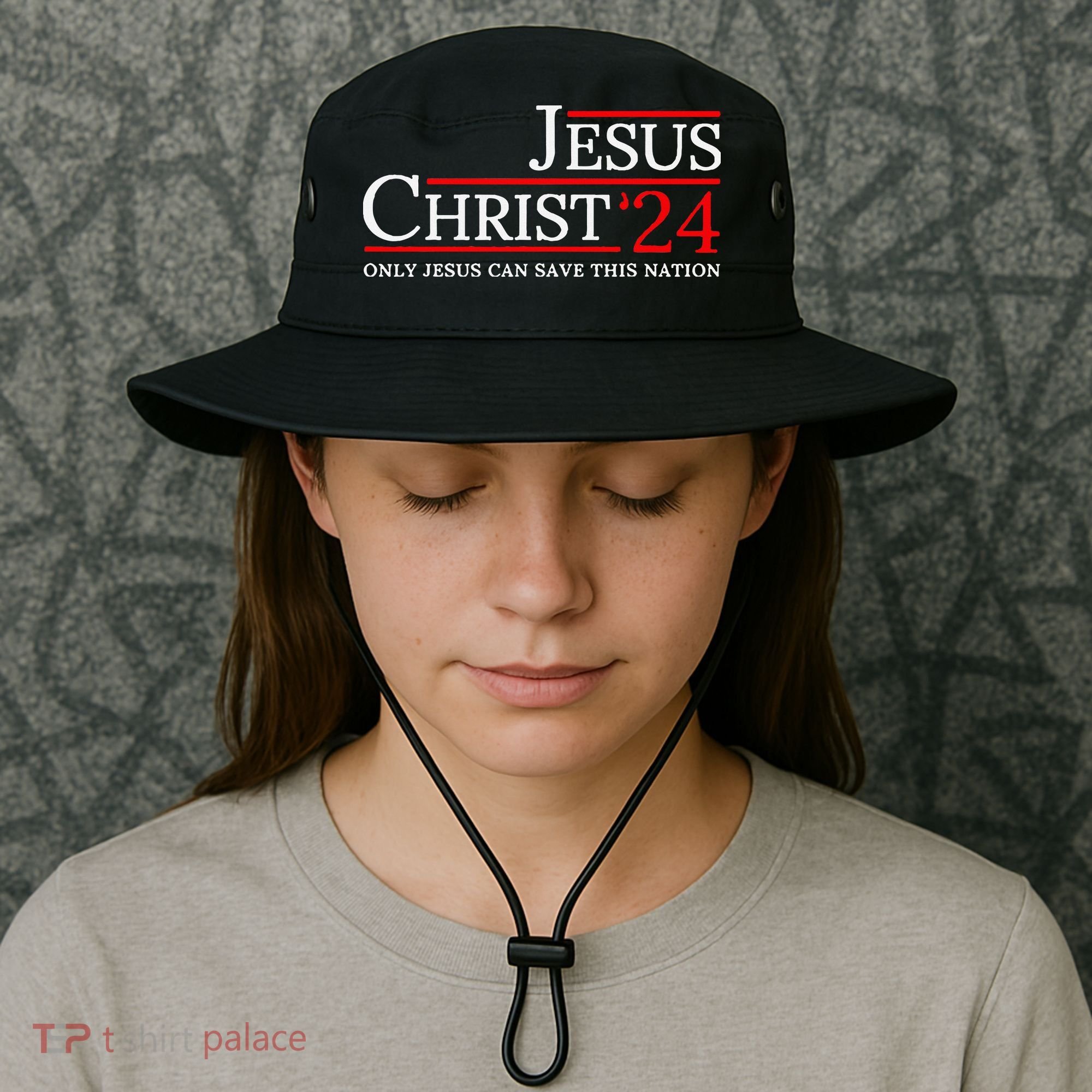 Jesus Christ 2024 Only Jesus Can Save This Nation Bucket Hat