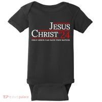 Jesus Christ 2024 Only Jesus Can Save This Nation Baby Bodysuit thumb 0