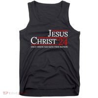 Jesus Christ 2024 Only Jesus Can Save This Nation Tank Top thumb 0