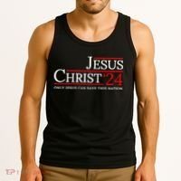 Jesus Christ 2024 Only Jesus Can Save This Nation Tank Top thumb 3