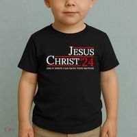 Jesus Christ 2024 Only Jesus Can Save This Nation Toddler T-Shirt thumb 2