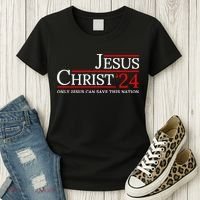 Jesus Christ 2024 Only Jesus Can Save This Nation Women's T-Shirt thumb 3