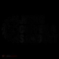Jesus Coffee &Amp; Sawdust Christian Carpenter Woodworking Women's Hoodie thumb 2