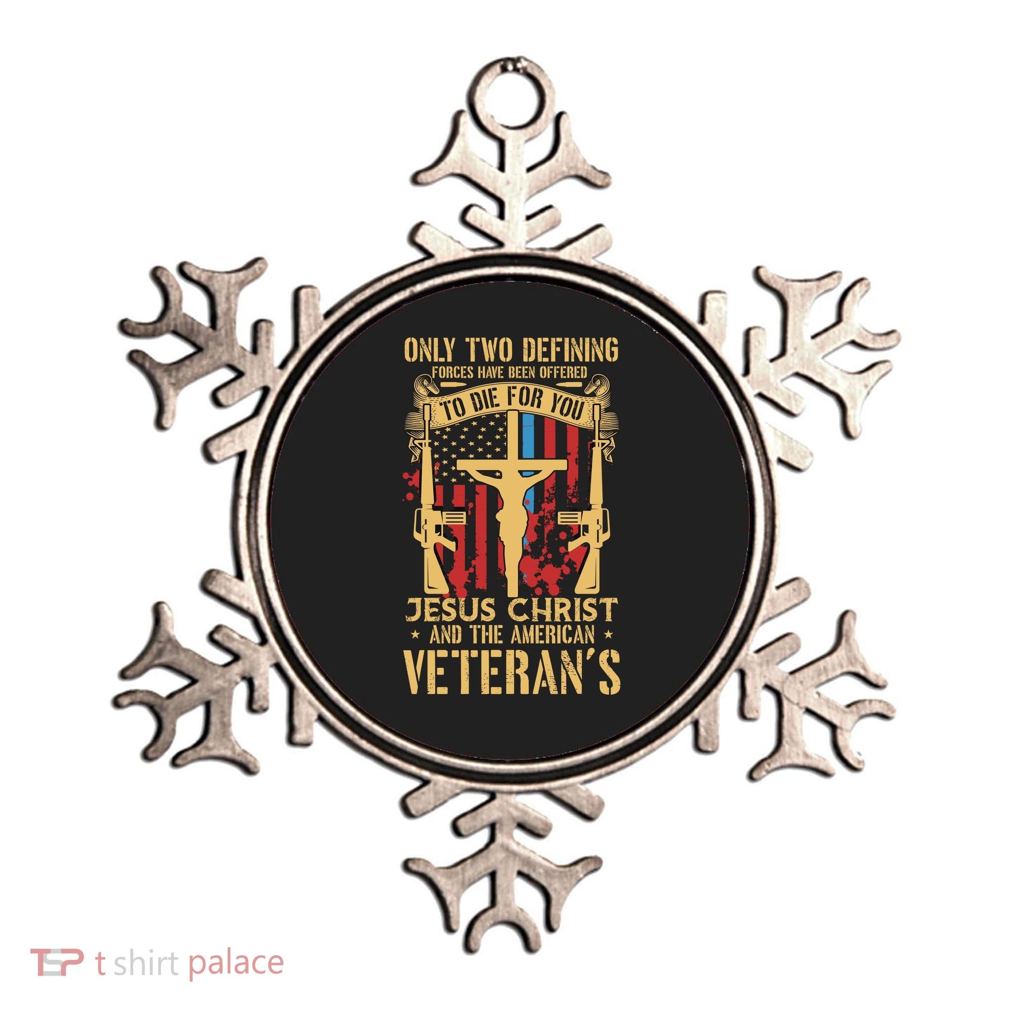 Jesus Christ And The American Veteran's Ornament