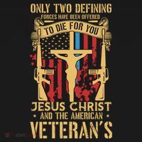 Jesus Christ And The American Veteran's Ornament thumb 1