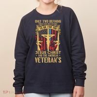Jesus Christ And The American Veteran's Women's Sweatshirt thumb 0