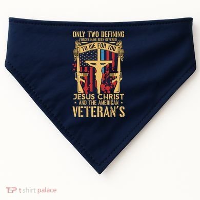 Jesus Christ And The American Veteran's USA-Made Doggie Bandana