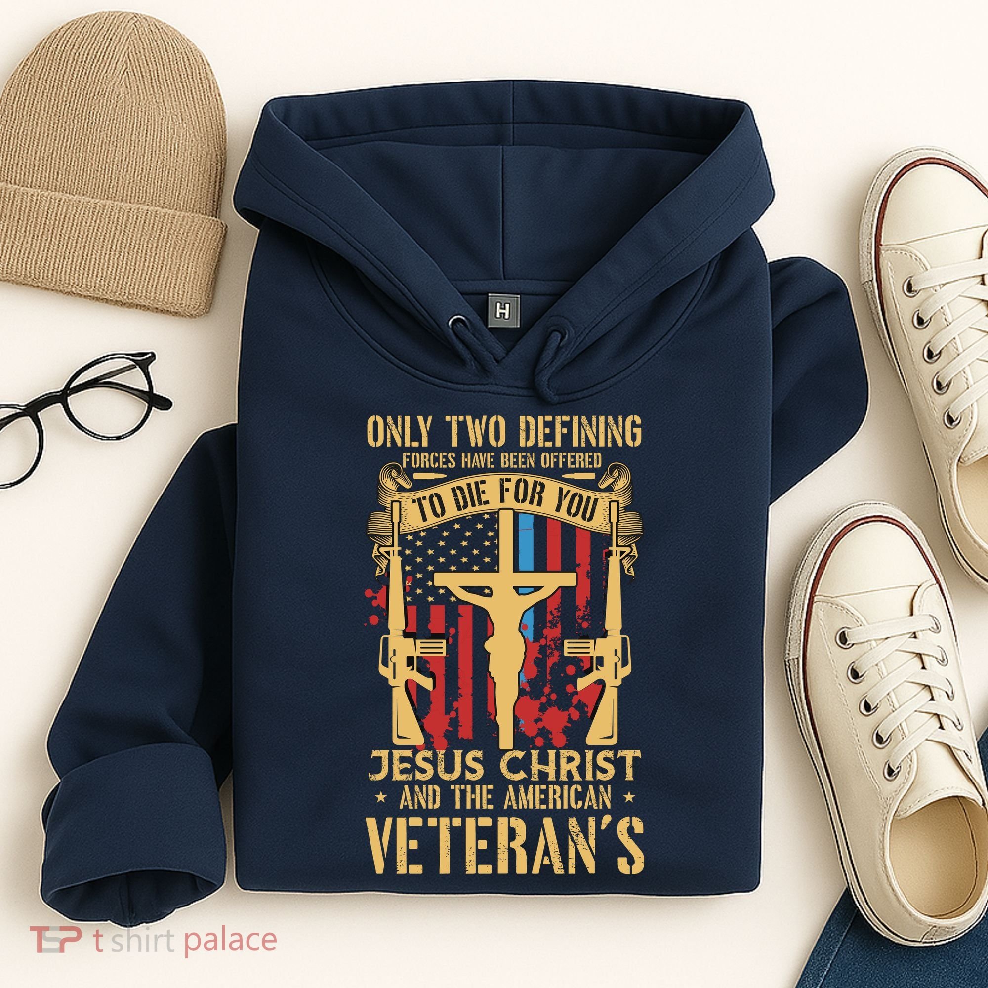 Jesus Christ And The American Veteran's Hoodie
