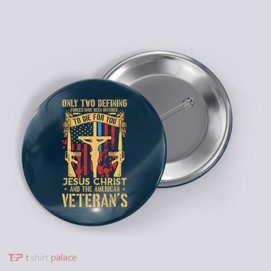 Jesus Christ And The American Veteran's Button
