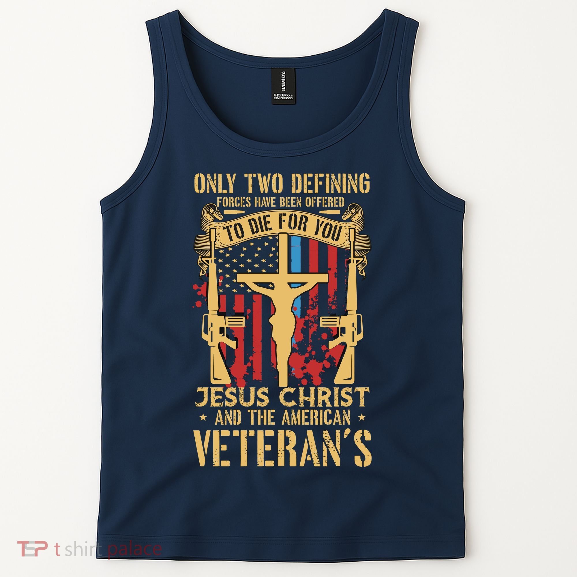 Jesus Christ And The American Veteran's Tank Top