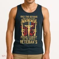 Jesus Christ And The American Veteran's Tank Top thumb 3