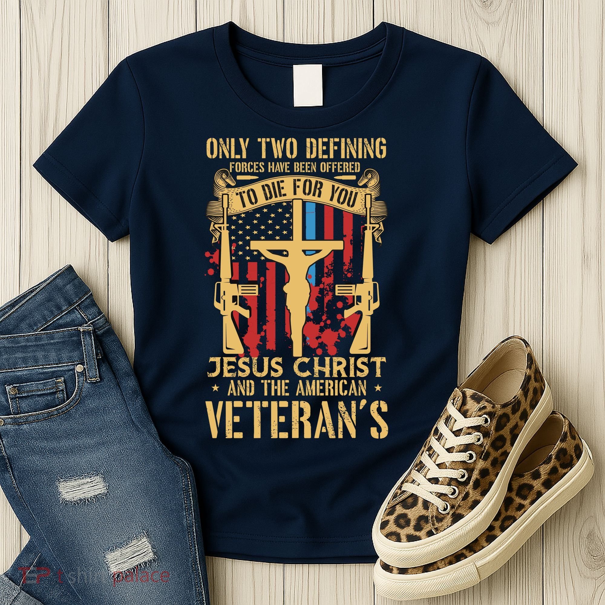 Jesus Christ And The American Veteran's Women's T-Shirt