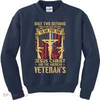 Jesus Christ And The American Veteran's Kids Sweatshirt thumb 0