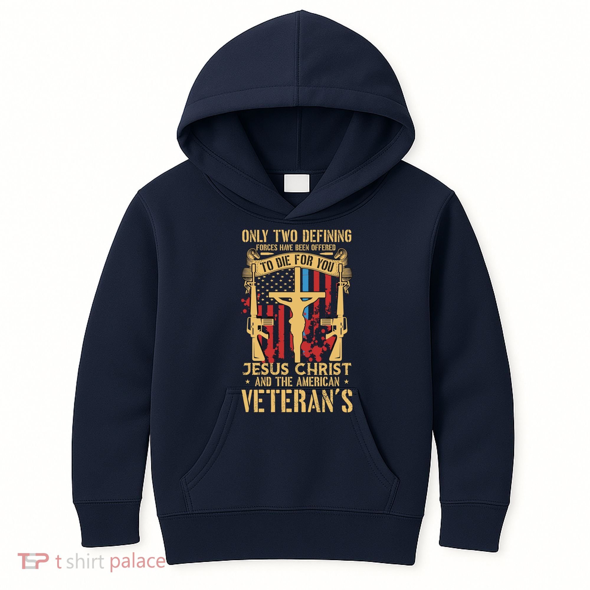 Jesus Christ And The American Veteran's Kids Hoodie