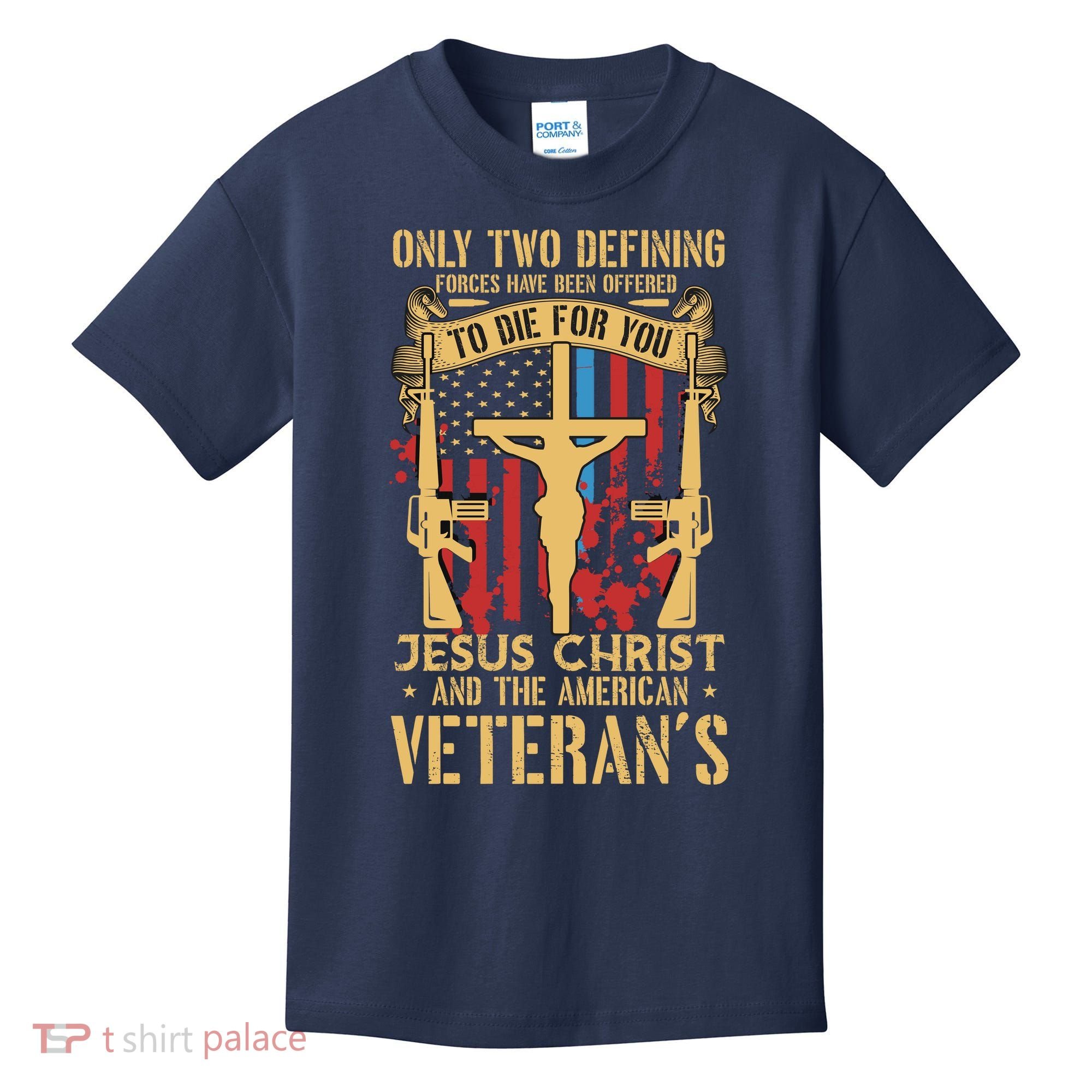 Jesus Christ And The American Veteran's Kids T-Shirt
