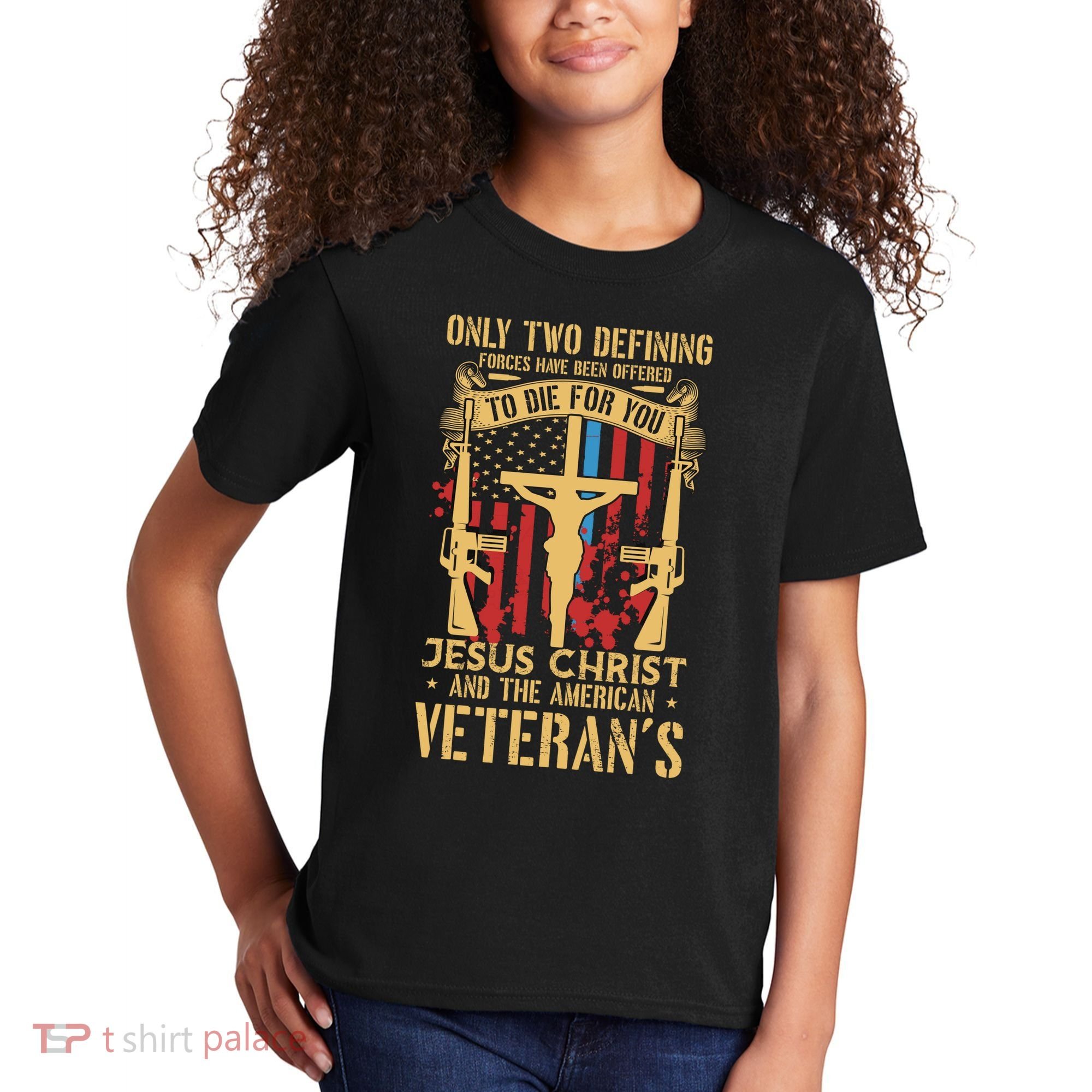 Jesus Christ And The American Veteran's Kids T-Shirt