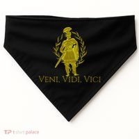 Julius Caesar Ancient Rome Veni Vidi Vici USA-Made Doggie Bandana thumb 0