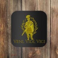 Julius Caesar Ancient Rome Veni Vidi Vici Coaster thumb 0