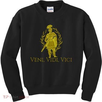 Julius Caesar Ancient Rome Veni Vidi Vici Kids Sweatshirt
