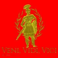 Julius Caesar Ancient Rome Veni Vidi Vici Santa Hat thumb 1